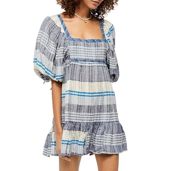 Free people all lined up gray mini dress - Picture 11 of 12